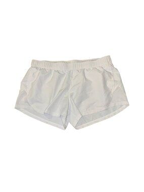 Athletic Womens White Running Shorts XL 16-18 Polyester
